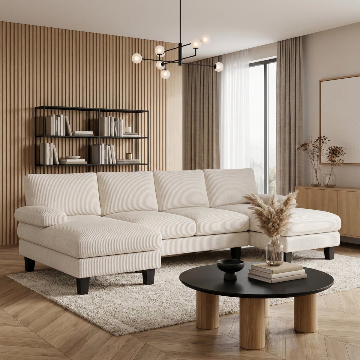 Bealife AR103 U-bank 4-zits met slaapfunctie — hoekbank van Bealife